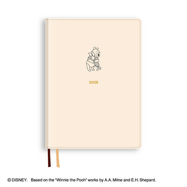 ダイゴー 2026年 手帳・ダイアリー ディズニー Disney Diary B6 ウィークリー プー アイボリー 1週間+..