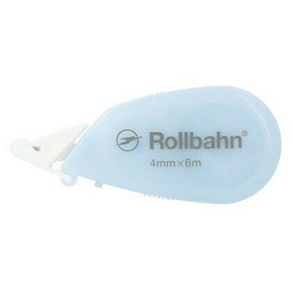 デルフォニックス ロルバーン クリーム色 修正テープ ライトブルー 幅4mm×6m巻 ノート メモ 手帳 ダイアリー - メール便対象