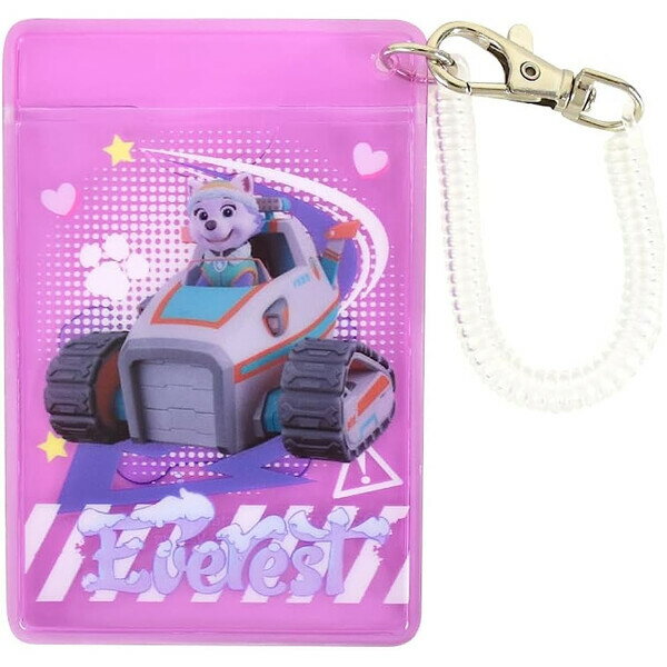 パウ・パトロール クリアパスケース エベレスト スプリングコイル付 定期入れ ICカード TV アニメ マリモクラフ - メール便対象