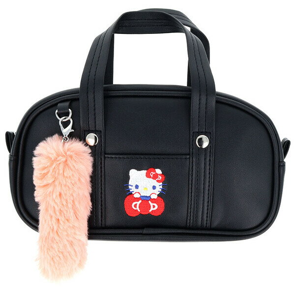 ハローキティ スクバ風ペンケース しっぽファー付 ステショ・パステル サンリオ ジュニア かわいい サンスター文具 - メール便不可