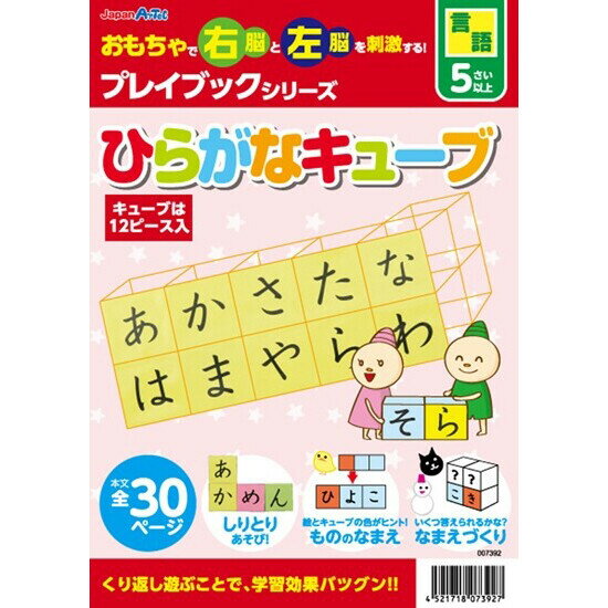 ひらがなキューブ プレイブック 就学前の子供の脳力を育てるプレイブックシリーズ - メール便不可