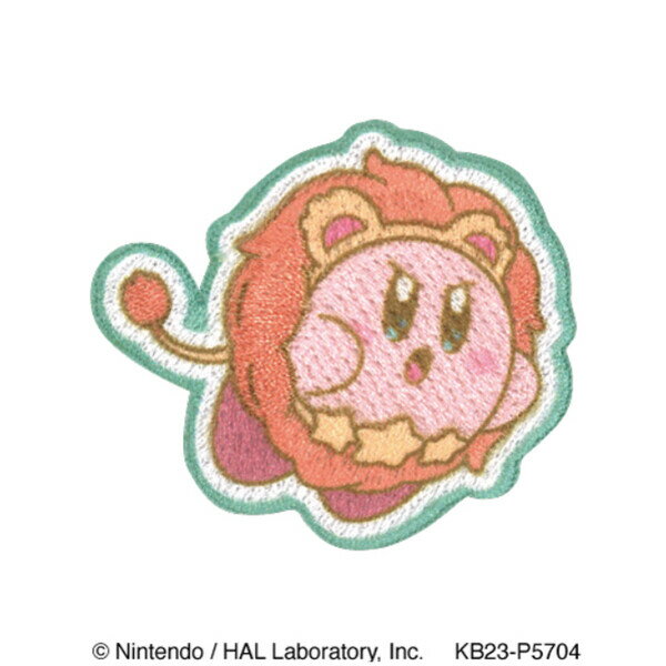 星のカービィ ワッペン Horoscope Collection しし座 シール・アイロン両用 ホロスコープ 通園グッズ ..