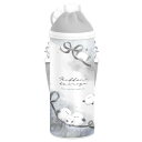 ペットボトルホルダー カバー 600ml りぼんとえなが Lサイズ ショルダー 保冷 水筒 ケース ポシェット 子供 キャラクター 女の子 - メール便不可