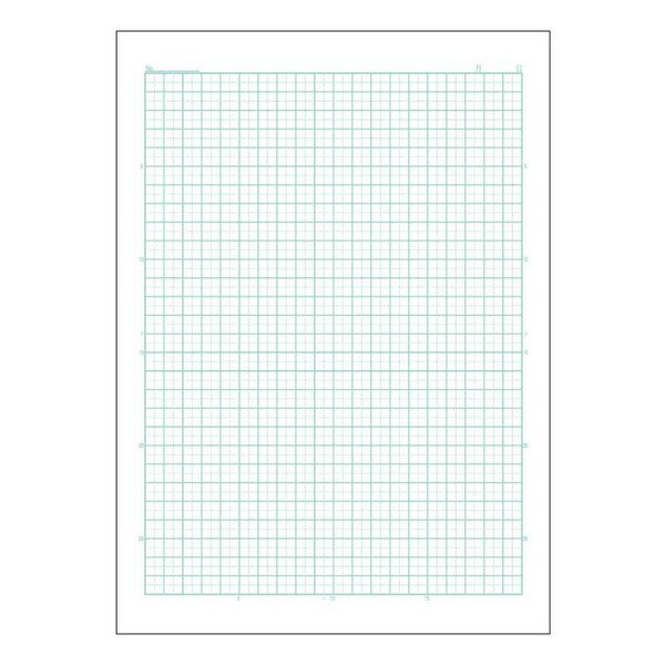 アピカ スクールライン セミB5 4mm方眼罫 8mm実線入り - メール便対象