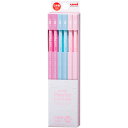 ユニ パレット uni Palette かきかた鉛筆 六角軸 パステルピンク 4B 12本入 シンプル 入学 小学校 三菱鉛筆 - メール便対象