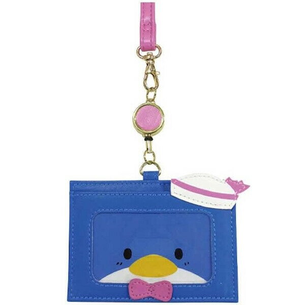 タキシードサム のびるカードケース 伸びるリール IC パス 定期入れ 社員証 安全パーツ サンリオキャラ..