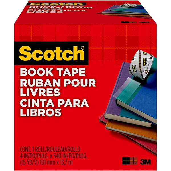 スリーエム 3M スコッチ 透明ブックテープ 厚手 101.6mm×13.7m 845 101