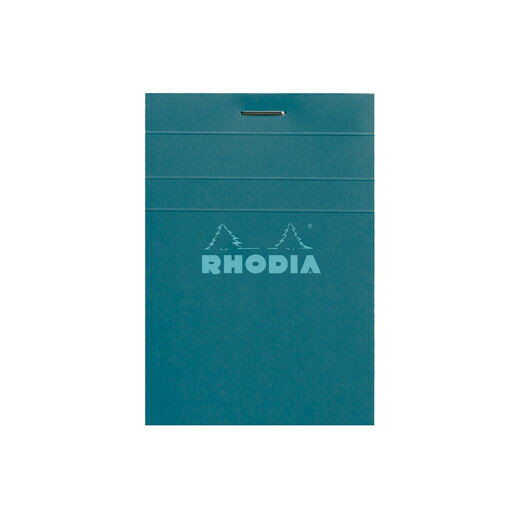 RHODIA ブロックロディア COULEURS カラーズ No.11 ターコイズ 5mm方眼 ライトブルー罫 80枚 メモ帳 フランス - メール便対象