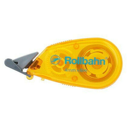 デルフォニックス ロルバーン クリーム色 修正テープ オレンジ 幅4mm×6m巻 ノート メモ 手帳 ダイアリー - メール便対象