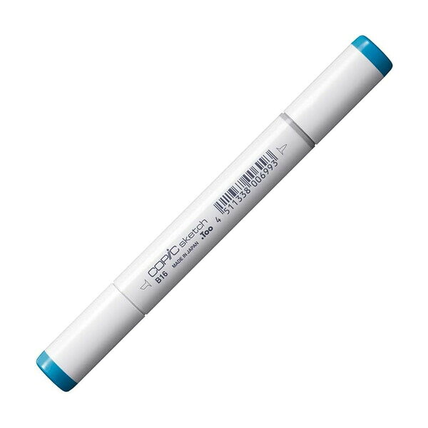 商品名【コピック/COPIC】コピックスケッチ B16 シアニン・ブルー 単品バラ説明筆ペンの様なスーパーブラシを装備し、300色以上の圧倒的なカラーバリエーションを誇る、コピックの中で最も人気ある「コピック・スケッチ・シリーズ」です。太書き用のミディアムブロードとの2種類のペン先を描く対象に合わせて使い分けが可能で、アルコール系染料を利用しているためCD-ROM等のプラスチック表面にも筆記が可能です。(コピートナーが溶けません)。品番B16ニブ形状スーパーブラシ&ミディアムブロードボディ形状楕円型カラーシアニン・ブルーカテゴリー商品のジャンルで探す&nbsp;>&nbsp;画材&nbsp;>&nbsp;マンガ・コミック用品&nbsp;>&nbsp;マーカー・ミリペン＼マーカー・ミリペン 一覧はこちら／当店では かわいい おしゃれな 文房具を中心にセレクト☆彡 人気のキャラクターグッズも豊富! 文具・雑貨・おもちゃ・鞄・スポーツ用品の総合バラエティショップです。ポスト投函するメール便対応や送料無料の商品も多数!この商品の基準数は1個につき 10 です。※ご注文を確定される前にメール便で配送できる個数をご確認ください。基準数オーバーの場合には、配送形式の変更をお願いするメールをお送りしています。変更が完了してから改めて在庫確保しますので、欠品になったり、完売などの理由によりキャンセルさせていただく場合があります。※メール便は、配達の日時指定に対応しておりません。