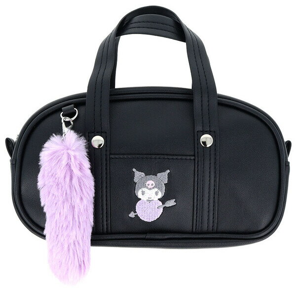 クロミ スクバ風ペンケース しっぽファー付 ステショ・パステル サンリオ ジュニア 高学年 かわいい サンスター文具 - メール便不可