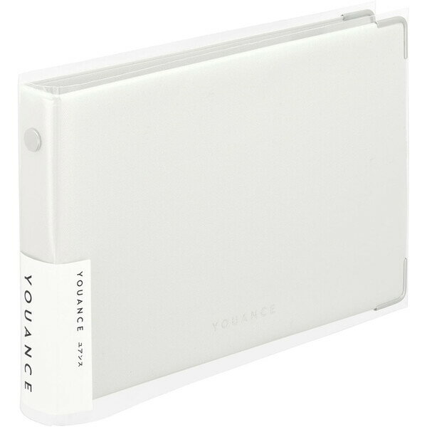 マルマン ルーズリーフ バインダー ユアンス ミニ 5穴 ホワイト FM64-06 ニュアンスカラー シンプル 省..