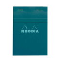 RHODIA ブロックロディア COULEURS カラーズ No.13 ターコイズ A6 5mm方眼 ライトブルー罫 80枚 メモ帳 フランス - メール便対象
