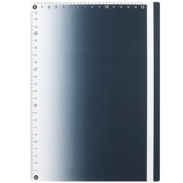 モジサシ下じき B5 ネイビー リーディングマーカー窓 教科書 問題集 児童書 勉強 受験 集中 軽量 日本製 クツワ - メール便対象