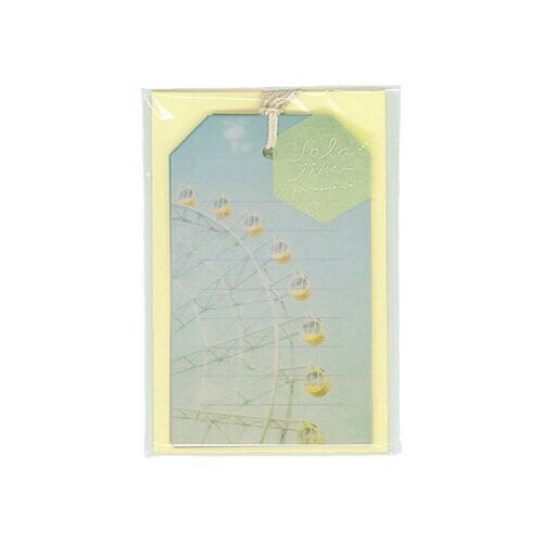 空時間 一瞬 タグカードセット よりみち・レモン 4柄 封筒2枚付 トレーシングペーパー メッセージ ギフト リュリュ - メール便対象