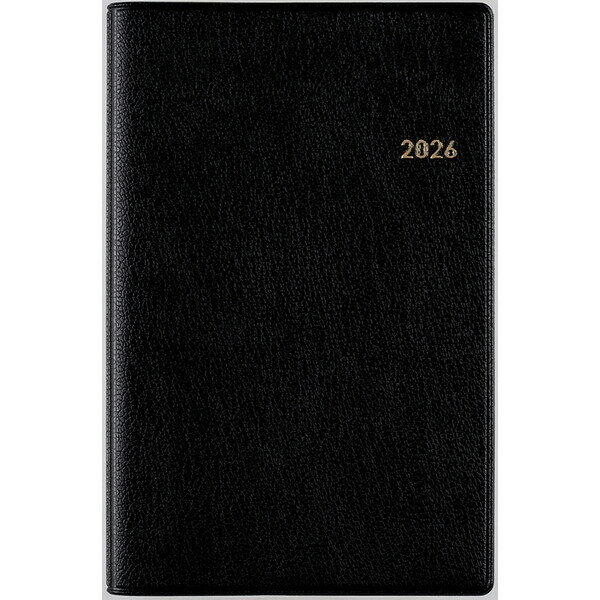 高橋書店 2026年 手帳・ダイアリー (145) ビジネス手帳〈小型版〉6 手帳判 黒 見開き1週間 - メール便対象