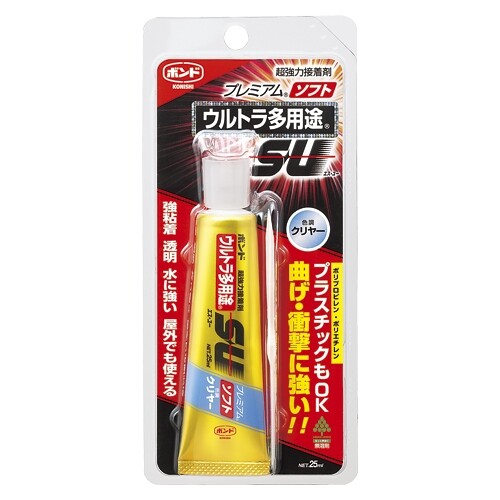 コニシ ボンドウルトラ多用途SUソフト クリヤー 25ml #05141 - メール便対象