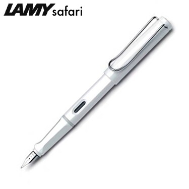 LAMY ラミー サファリ ホワイト 万年筆 M - メール便 送料無料