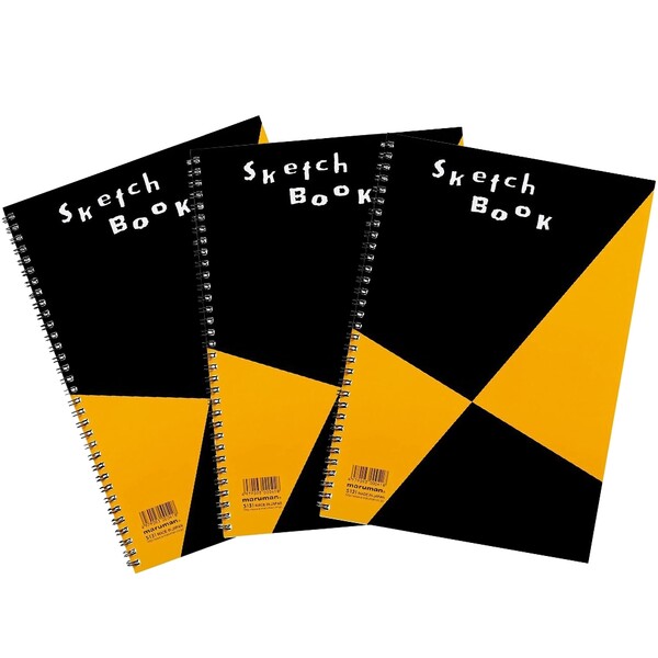 【まとめ買い】 3冊セット スケッチブック A4 マルマン 図案シリーズ 画用紙 定番 S131 スケブ お絵描き スクラップ ノート