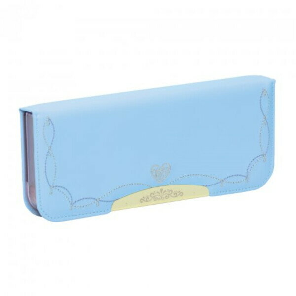 両面筆入 スリム ライトブルー プリンセス 鉛筆削り付 アルロック ペンケース 小学生 かわいい 男女 ソ..