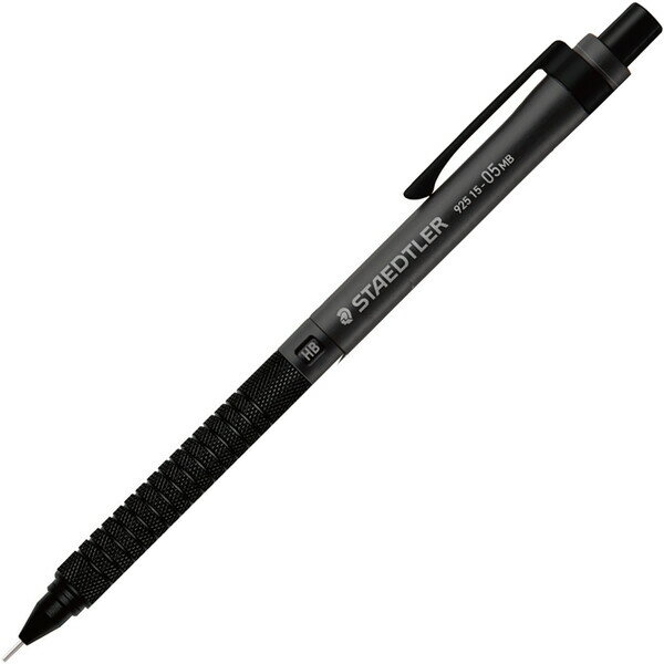 ステッドラー 925 15 メタル 製図用シャープペンシル ブラック 0.3mm 金属製 口金一体型グリップ 精密 ブレない