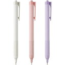 トンボ鉛筆 油性ボールペン モノグラフライト 0.38mm 黒インク スモーキーカラー軸 アソート3本パック - メール便対象
