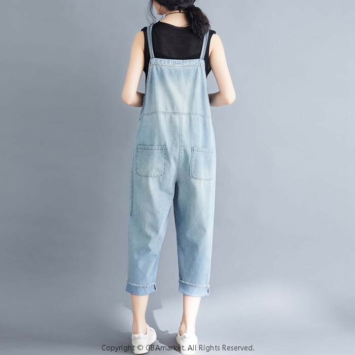 【大人可愛い】デニムサロペットサロペット デニムサロペット オールインワン サロペット サルエルパンツ デニム レディース オーバーオール ワイド ロング ゆったり カジュアル 夏物 大人 パンツ サロペット 可愛い きれいめ　カジュアル ゆったり目