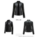 ノーカラージャケット レディース ラムレザー ライダースジャケット ダブル レディース レザージャケット 革ジャン 皮ジャン レザー ジャケット春 秋 冬 アウ...
