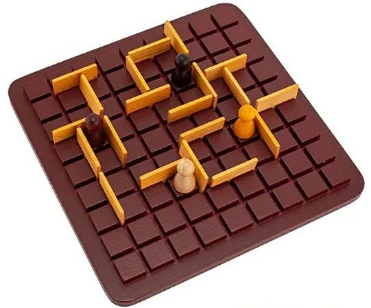 コリドール ミニ テーブルゲーム 木製 ボードゲーム おもちゃ 知育 玩具 子供 脳トレ ゲーム フランス26cm*26cm