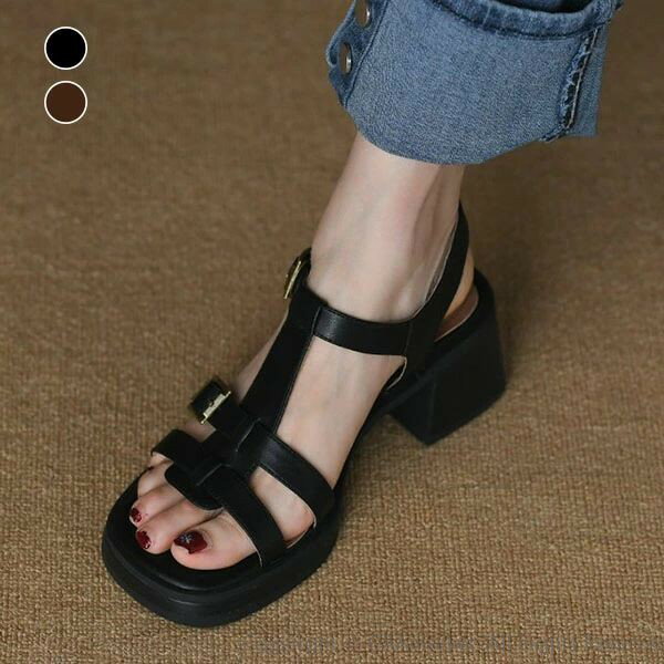 グルカサンダル サンダル スポーツサンダル 厚底サンダル 厚底グルカサンダル 厚底 PU レディース 厚底サンダル 6cmヒール フラット透かし編み 歩きやすい ストラップ ぺたんこ ペタンコ ローヒール ブラック 黒 ブラウン 美脚 通勤 通学 旅行 レジャー 海