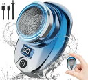 小型電動シェーバー 電動シェーバー 電気シェーバー 6枚刃 回転式 ミニ シェーバー 深剃り 携帯髭剃り 水洗い可 軽量 USB Typc-C急速充電 LEDディスプレイ表示 携帯用 旅行用 出張用 持ち運び便利 外出先や 車内常備 父の日 プレゼント