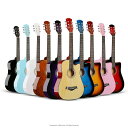 Guitar初心者38インチ アコギ かわいい おしゃれ 弦 ケース 初心者 プレゼント 入門 ギター ナチュラル おすすめ 誕生日プレゼント 学生