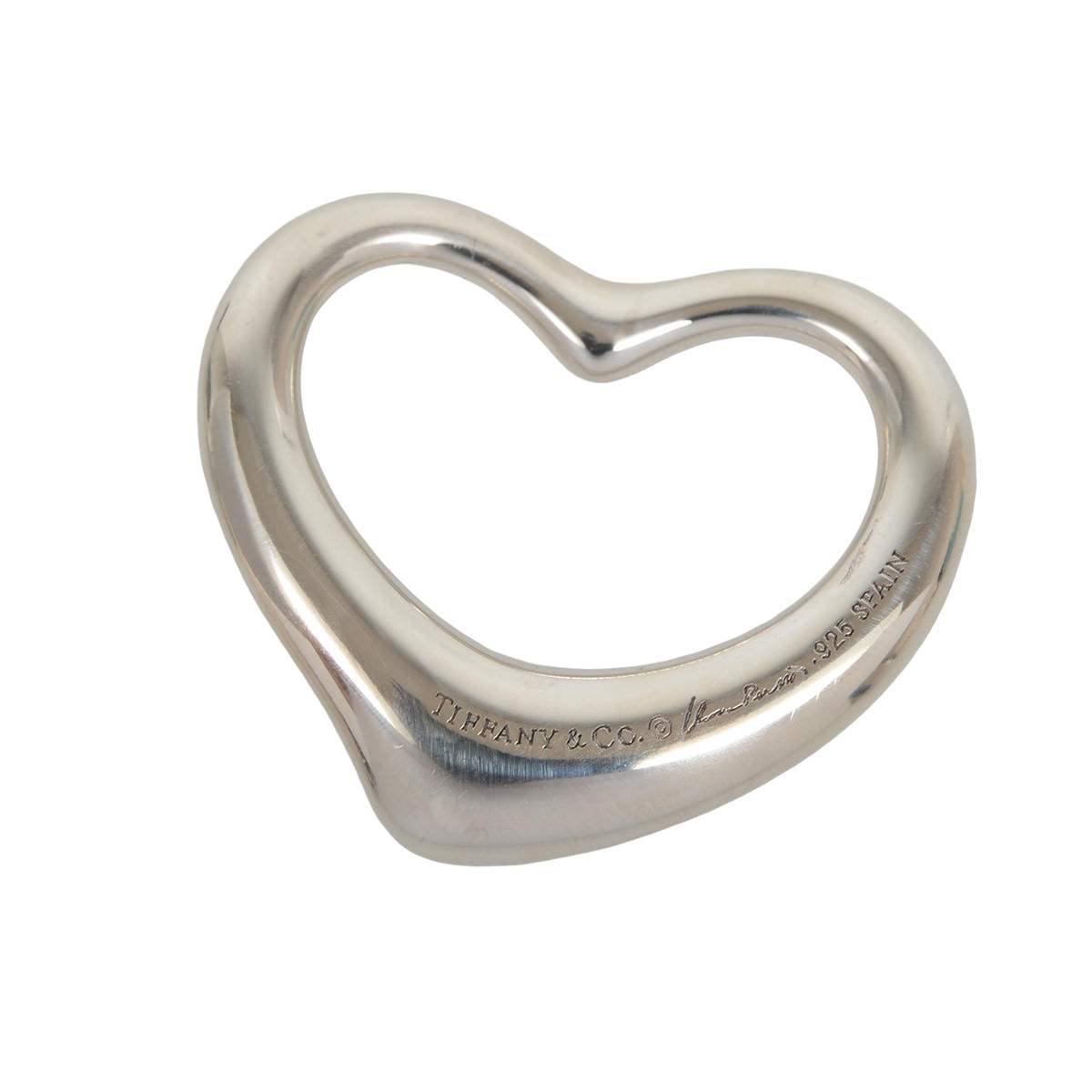 TIFFANY&Co.ティファニー エルサ・ペレッティ オープンハート ペンダントトップ 27mmサイズ SV925【中..