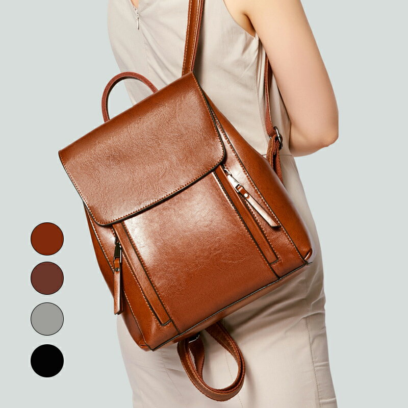 リュック レディース バックパック 合成皮革 レザー 大きめ 大容量 シンプル かわいい アウトドア カジ..