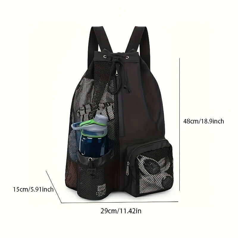 GBB2号店のプールバッグ 男女兼用 スイムバッグ リュック型 水泳バッグ プール 水泳 スイミングバッグ 乾湿分離 お着替え入れ 運動着袋 大容量 8色 スポーツバッグ｜アングル2