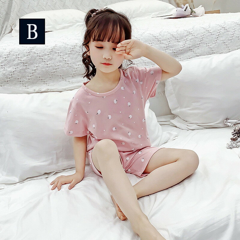 キッズ パジャマ 子供パジャマ 女の子 ベビー 夏 薄手 トップス+半ズボン 半袖 チ...