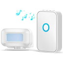人感センサー ワイヤレスチャイム 玄関チャイム 呼び鈴 介護 ドアベル 無線 電池式 配線工事不要 動体検知 感知範囲レンズカバーで調節 5段階音量調節 52種類呼び出し音 飲食店 店舗 玄関 お年寄り 電池別売り(3)