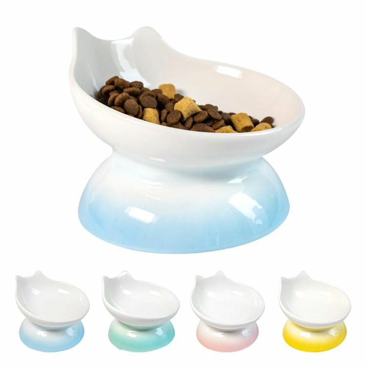 【6%OFFクーポン】ペットボウル 猫 食器 えさ入れ 猫 みずのみ お皿 磁器 滑り止め 犬 フードボウル 猫 食器 陶器 頸椎を保護する 食べやすい かわいい 猫の形 犬 食器 水入れ 餌入れ ペット食器 猫 犬 ペットウォーターボトル 洗いやすい 猫 えさ 皿 食事のストレスを軽減
