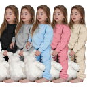 防寒抜群 裏起毛仕様 セットアップ 女の子 男の子 ジャージ キッズ スウェット トレーナー パンツ 2点セット 冬服 暖かい ベビー服 上下セット 通園 通学...