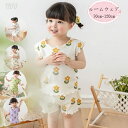 送料無料 韓国子供服 女の子 ルームウェア かわいい 花柄 上下セット キッズ 袖フリル トップス+ショートパンツ 2点セット 夏着 姉妹 双子 パジャマ 上下...