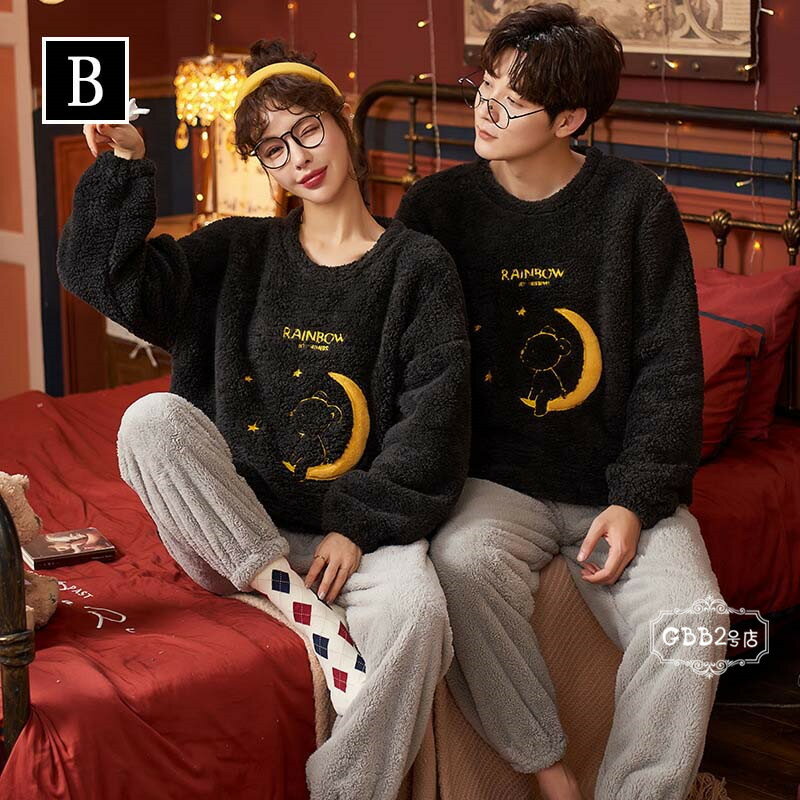 ペア パジャマ ルームウェア もこもこ 冬用 上下セット レディース メンズ 長袖 フランネル カップルペアルック ペアルック 厚手 暖かい 大きいサイズ ナイトガウン 部屋着 おしゃれ 寝巻き ナイトウェア 単品売り 8タイプ M L XL 2XL 3XL