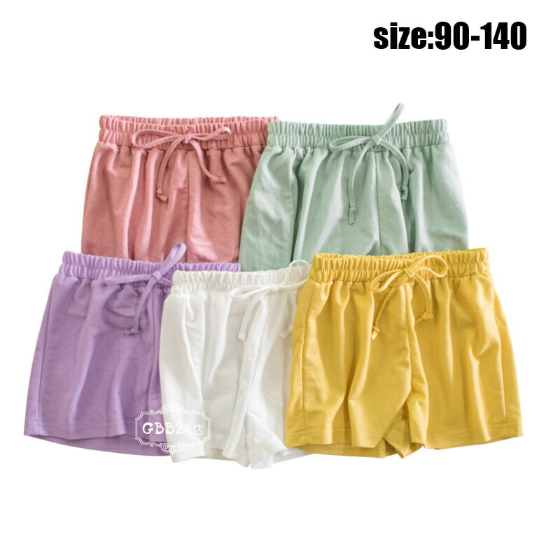 樂天商城 - ショートパンツ キッズ 女の子 半ズボン 夏 カジュアルパンツ ショートパンツ ボトムス こども ベビー 可愛い きれいめ //卒園式/入学式/パーティ グリーン イエロー ピンク パープル オフホワイト 90 100 110 120 130 140