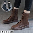 レースアップブーツ ショートブーツ レディース 牛革 編み上げブーツ 袴 ハイカット チェルシーブーツ エンジニア ブーツ 楽ちん 柔らかい 疲れない フラット 本革 靴 ワークブーツシューズ ムートン ブーツ 軽量 幅広 疲れにくい 婦人靴 春ブーツ