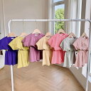 セットアップ キッズ 子供服 女の子 男の子 90〜150cm tシャツ 半袖 ショートパンツ おしゃれ 可愛い ベビー服 春 夏 ジャージ 上下セット ジュニ...