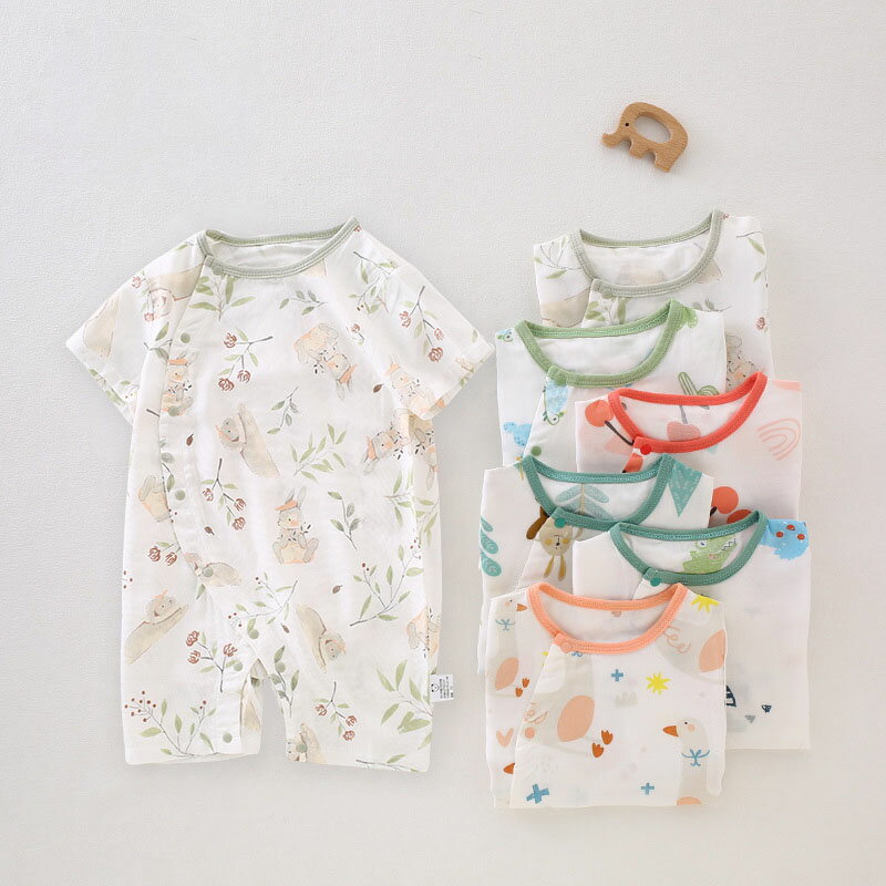 Short Sleeves - ベビー服 ロンパース 半袖 子供服 女の子 男の子 新生児 赤ちゃん 子ども服 カバーオール キッズ ルームウェア 部屋着 パジャマ 59 66 73 80 90cm おしゃれ 可愛い 春 夏 出産お祝い プレゼント 入園 保育園 出産準備 誕生日 初節句 食い初め
