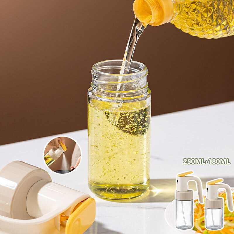 オイルスプレー ノンフライヤー オイルスプレー 霧吹き 液だれしない スプレーボトル 極細のミスト スプレー容器 ミストスプレー 料理用 オイルボトル 油さし オイル差し 醤油スプレー ビン 酢 ビネガー 透明 防塵 漏れ防止 キャンプ キッチン用品 詰め替え容器