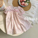 ワンピース キッズ 春 夏 ベビー服 女の子 花柄ワンピース 綿 子供服 ワンピース 半袖 子ども服 ジュニア 赤ちゃん おしゃれ 可愛い 140cm 130cm 120cm 110cm 100cm 90cm 誕生日 プレゼント 結婚式 七五三 入学 入園 幼稚園 小学生 お姫様 ナチュラル お出かけ(4)