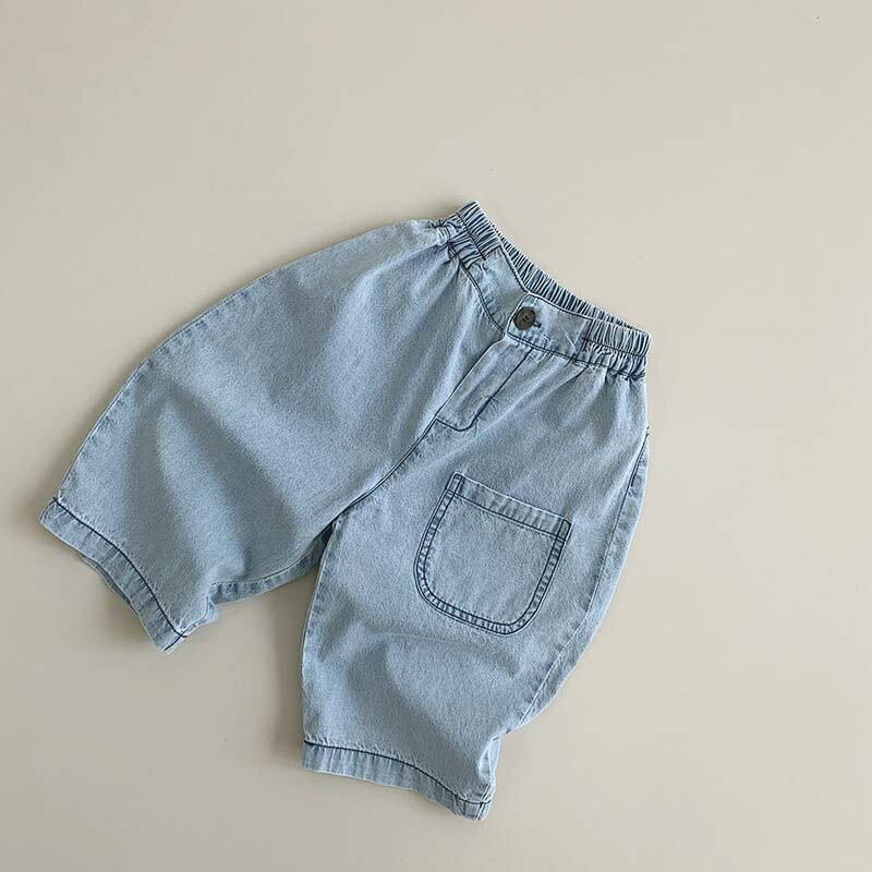 樂天商城 - デニムパンツ キッズ ベビー服 女の子 男の子 春 夏 ズボン 綿 子供服 赤ちゃん ジュニア ストレッチパンツ おしゃれ 可愛い ボトムス 入園 入学 幼稚園 小学生 130cm 120 110 100 90 80 お出かけ 誕生日 プレゼント