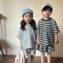 セットアップ キッズ 兄妹 ベビー服 ジャージ 上下セット 男の子 女の子 夏服 tシャツ 半袖 綿 ショートパンツ 子供服 トップス ハーフパンツ ジュニア ...