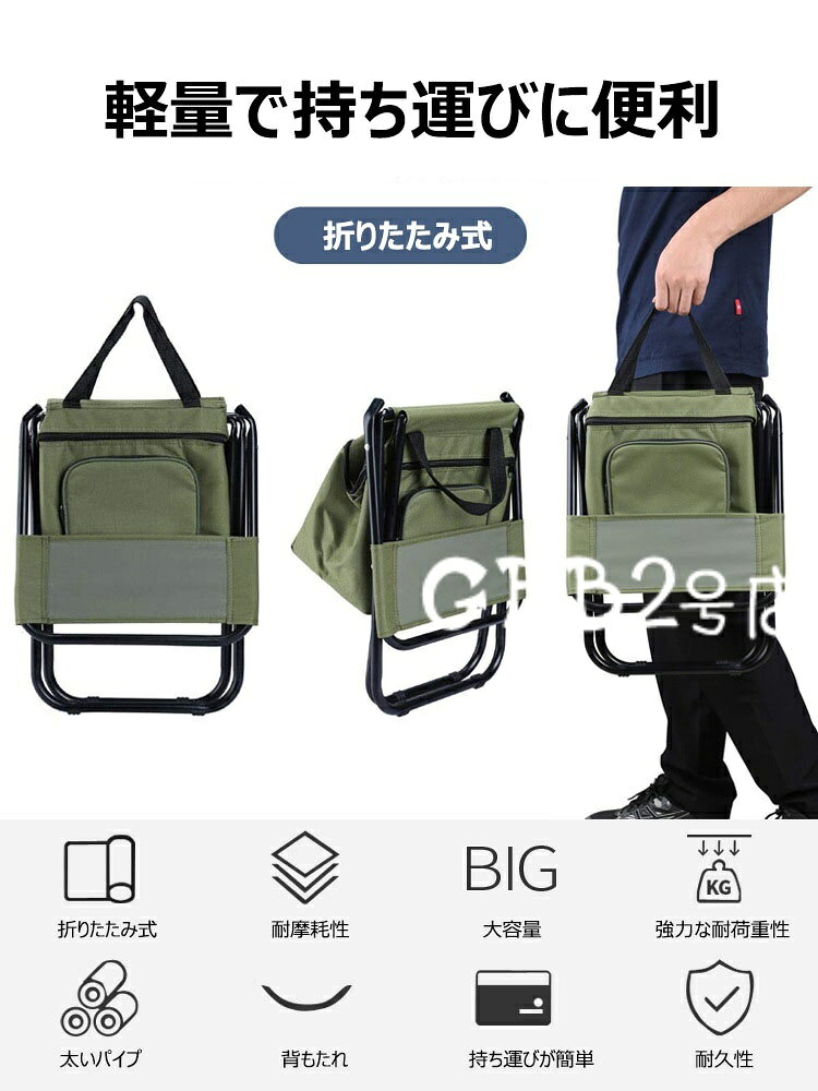 リュックチェア 折りたたみ 椅子 リュックサック 保冷バッグ 保温 アウトドアチェア 行列 運動会 キャンプ バーベキュー ミリタリー 椅子付き リュック 持ち運び 携帯椅子 携帯イス 折りたたみチェア イス 椅子 折り畳みチェア レジャーチェア お釣り 登山 運動会 お花見 gbb2-10021593 GBB2号店 サンプル画像3